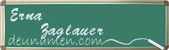 Erna Zaglauer Visitenkarte